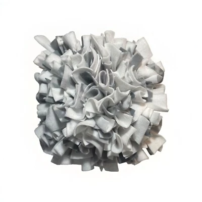 Dog Toy Slow Feeder Puzzle Scent Work - Medium Snuffle Mat White w/ Gray Pattern - Image 1 of 4
