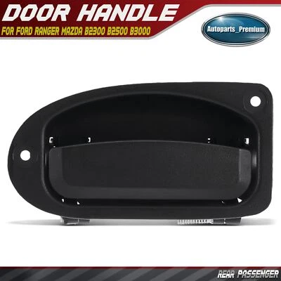 Rear Passenger Black Exterior Door Handle for Ford Ranger Mazda 1998-2011 B2300 - Image 1 of 4