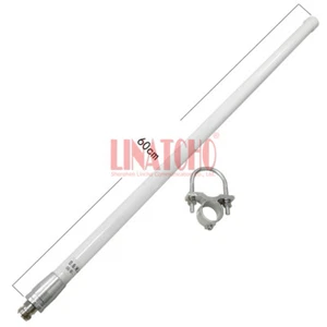 2,4 GHz 12dB Alta Ganancia Wifi Omnidireccional Exterior Antena de Fibra de Vidrio N Mujer - Imagen 1 de 11