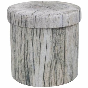 Storage Ottoman 15 Inch Cute 3D Play Room Stool Toy Box Foldable with Lid - Picture 1 of 8