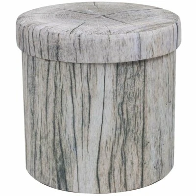 Storage Ottoman 15 Inch Cute 3D Play Room Stool Toy Box Foldable with Lid - Image 1 of 4