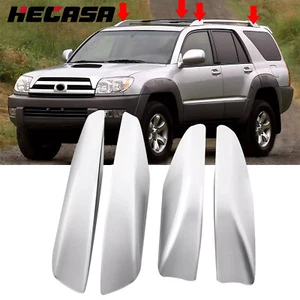 For Toyota 4Runner N210 2003-2009 Roof Rail Rack End Cap Shell Cover Silver - Picture 1 of 16