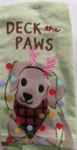 VOLL UNGESCHNITTENES HUNDEDECK DIE PFOTEN Druck Baumwolle Küchentuch - Bild 1 von 1