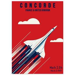 Póster del Concorde British Airways - Imagen 1 de 4