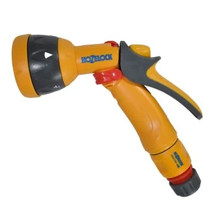 Hozelock Spray Nozzle Garden Hose Pipe Water Gun 5 Function & Aqua Stop Fitting - Picture 1 of 1