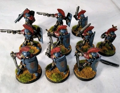 I-Kore Void 1.1 Unit of 10 Metal Plumed Shock Marines 28mm Painted - Image 1 of 4