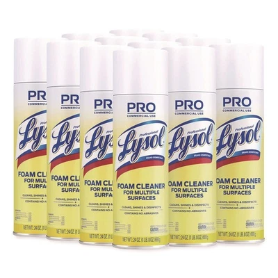 Marca profesional LYSOL 02775CT 24 oz. Limpiador de espuma en aerosol (12/cartón) nuevo Foto 1 de 4
