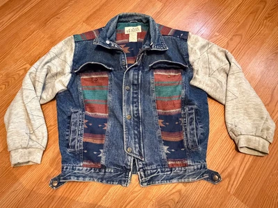 Chaqueta Denim Estilo Navajo Suroeste Ash Creek Trading De Colección Damas M/L (LEER) Foto 1 de 4