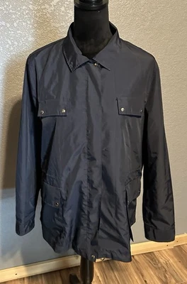 Prego Women’s Lightweight Jacket Black Drawstring Waist Windbreaker Utility - Image 1 of 4