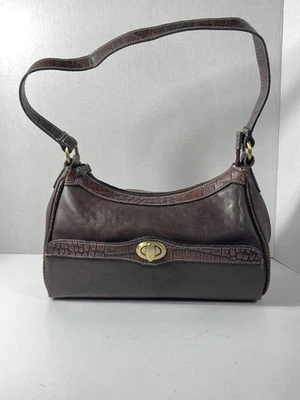 Cartera marrón vintage años 60 con compartimento secreto para armas, billetera y monedero Foto 1 de 4