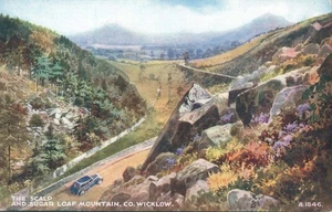 The Scalp And Sugar Loaf Mountain Wicklow Ireland Valentine's Postcard A1846 - Picture 1 of 2