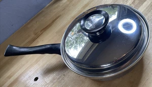 Vintage Homemakers Guild Skillet 9" + Lid 5-Ply Multi-core Stainless USA Steel - Picture 1 of 8