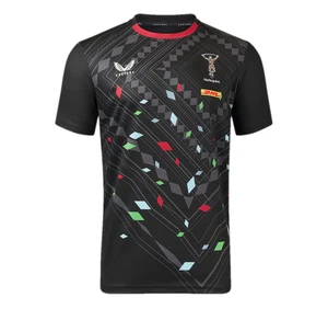 Harlequins Herren Rugby T-Shirt (Größe M) Castore Training Schwarz Top - Neu - Bild 1 von 3