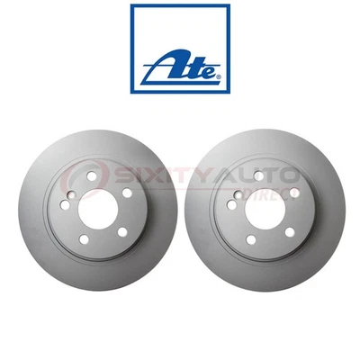2 pc ATE Rear Disc Brake Rotor for 2008-2012 Mercedes-Benz C300 - Braking gc Foto 1 de 4