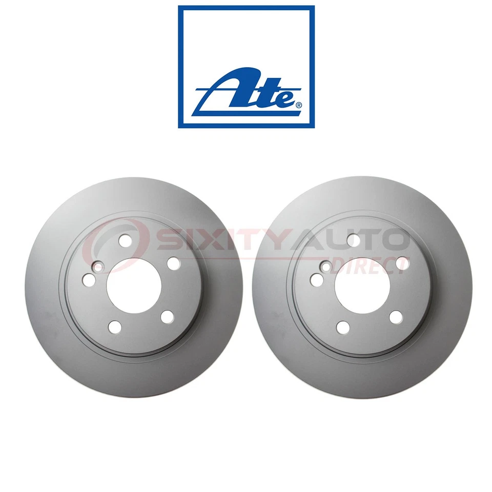 2 pc ATE Rear Disc Brake Rotor for 2008-2012 Mercedes-Benz C300 - Braking gc Foto 1 de 4