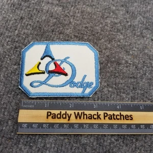 Vintage Dodge Patch Auto Camion Furgoni Auto Lavoro Uniforme Anni 70 80 Vecchio Logo AA9 - Foto 1 di 2