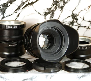 Helios 44M 58mm f2 Cine Mod M42 Objektiv Swirly Bokeh für Sony E Adapter UdSSR ✅ - Bild 1 von 34