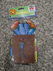 Vintage Y2K Halloween Dekoration Trick or Treat 25" Gelenkfigur Vogelscheuche - Bild 1 von 1