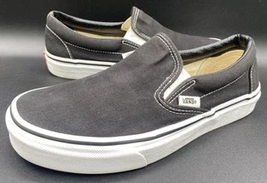 Vans 500714 Negro Zapatos Sin Cordones Tenis Talla 6.5 Hombre’s Talla 8 Mujer’s - Imagen 1 de 10