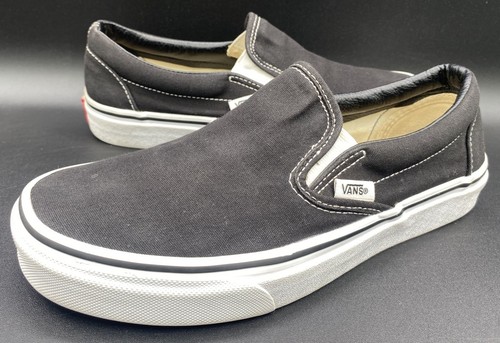 Scarpe sneakers Vans 500714 nere slip on misura 6 5 uomo taglia 8 donna "