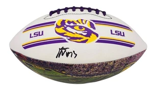 Garrett Nussmeier LSU TIGERS Signed Logo Football Geaux Tigers Beckett COA - Picture 1 of 3