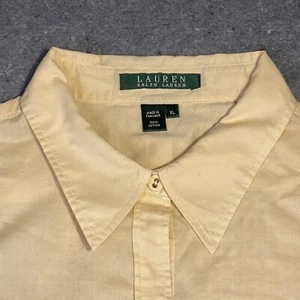 RALPH LAUREN Damen XL LANGARM Button Down 100% Baumwolle SEHR DÜNN - Bild 1 von 9