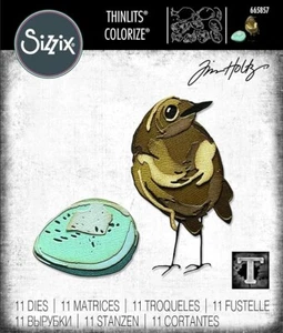 Sizzix Thinlits Dies By Tim Holtz BIRD & EGG COLORIZE 665857 - Picture 1 of 1