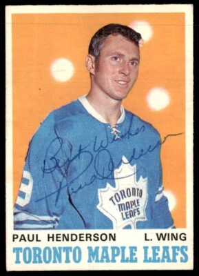1970-71 O-Pee-Chee Autographed Paul Henderson #217 - Image 1 of 2