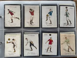 1920 Phillips BDV Football Club Colours Silks Set 57 Different Teams BROWN PRINT - Picture 1 of 8
