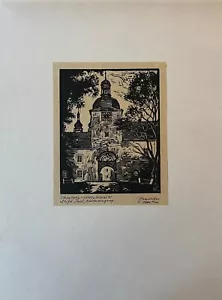 Linolschut 1941 Rudolf Schweinitzer Repubblica Ceca penna Tepl Tepla Egerland #6 - Foto 1 di 10
