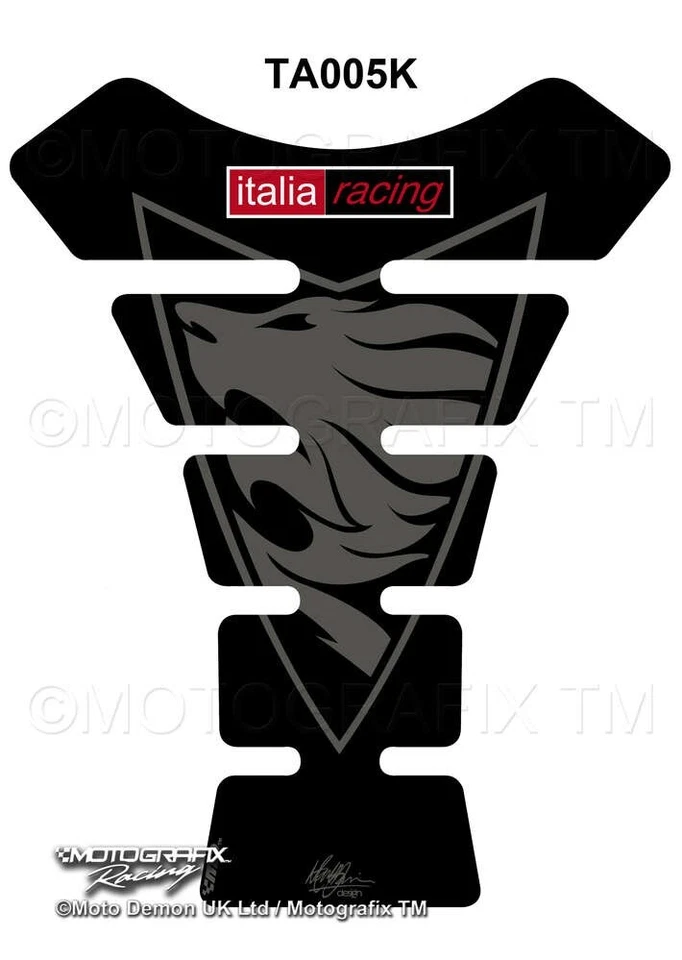 Almohadilla de gel 3D Aprilia RSV 1000 MILLE RSV4 R negra/gris MOTOGRAFIX parte: TH005K Foto 1 de 1