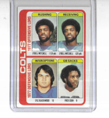 1978 Topps #502 Baltimore Colts Team Leaders (soft corners) See scan - Image 1 of 2