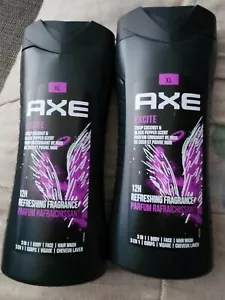 2 Axe Body Wash Excite Crisp Coconut and Black Pepper Scent 16 oz - Picture 1 of 1