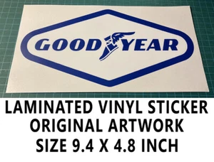 VINTAGE GOOD YEAR TIRES VINYL DECAL STICKER - SCCA-NASCAR-TRANS AM RACING - DRAG - Picture 1 of 8