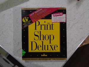 1993 Broderbund Print Shop Deluxe for Windows Complete Box Vintage - Picture 1 of 12