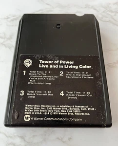 Tower Of Power Live And In Living Color 8-Track Tape 1976 Warner M82924 RARE OOP - Picture 1 of 3