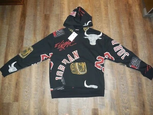 Men's Nike Air Jordan Brooklyn Fleece Pullover Hoodie -# FN4545 010 -Size S -NEW - Picture 1 of 8