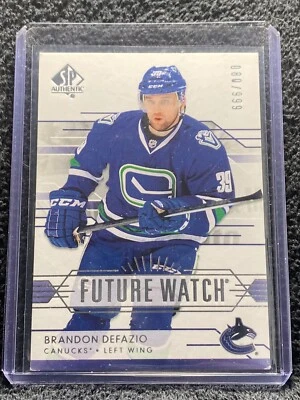 2014-15 SP Authentic - Future Watch - #250 Brandon Defazio **080/999** - Image 1 of 2