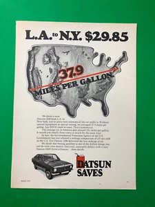 Datsun 1200 1973 vintage original anuncio impreso impreso impreso - Imagen 1 de 1