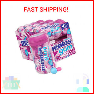 Mentos Sugar-Free Chewing Gum with Xylitol, Bubble Fresh Cotton Candy, 45 Count 