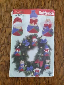 Butterick 5230 Patch Pocket Ornaments 6 different 4x7 - Picture 1 of 2