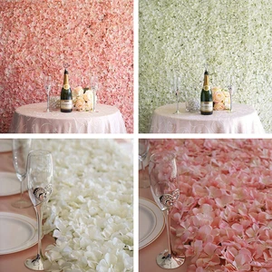 4 pcs Silk Hydrangea Flowers Wall Backdrop Panels Wedding Party Decorations SALE - Picture 1 of 63