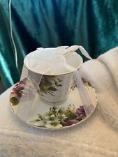 NWT GRACE’S TEAWARE Floral Tea Cup w/ Matching Saucer