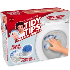 TIDY TIPS FINGERTIP BRUSHES Prank Fake Gag Funny PRANK Joke Gift Box birthday - Picture 1 of 11