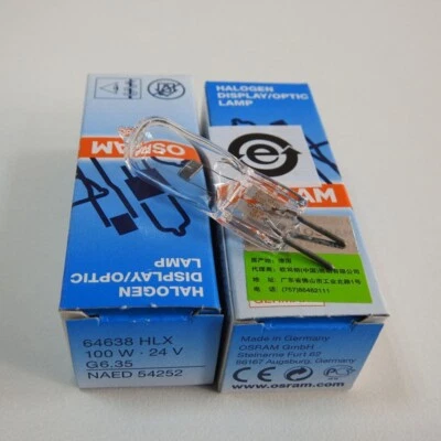 OSRAM Surgery Shadowless Lamp 64638 HLX 24V100W G6.35 Microscope Bulb - Image 1 of 2