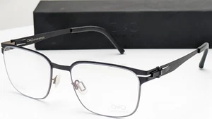 Ovvo Optics 3990 c50/46 Black Gold Rectangle Unisex Eyeglasses 53mm - Picture 1 of 7