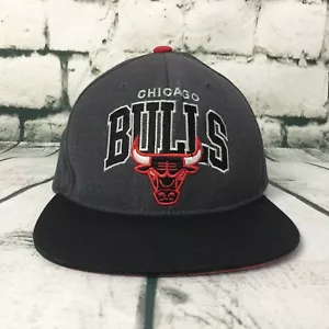NBA Chicago Bulls Wool Mitchell & Ness Hardwood Classics Nostal Snapback Cap Hat - Picture 1 of 12