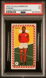 1972-73 EUSEBIO CALHAMBEQUE COLECCOES CALHAMBEQUE #9 (PSA 1) * NONE HIGHER * - Picture 1 of 2