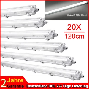 20x 120cm LED Lámpara de Humedad Tubo Fluorescente Barra de Luz Blanco Frío 1 Llama - Imagen 1 de 24
