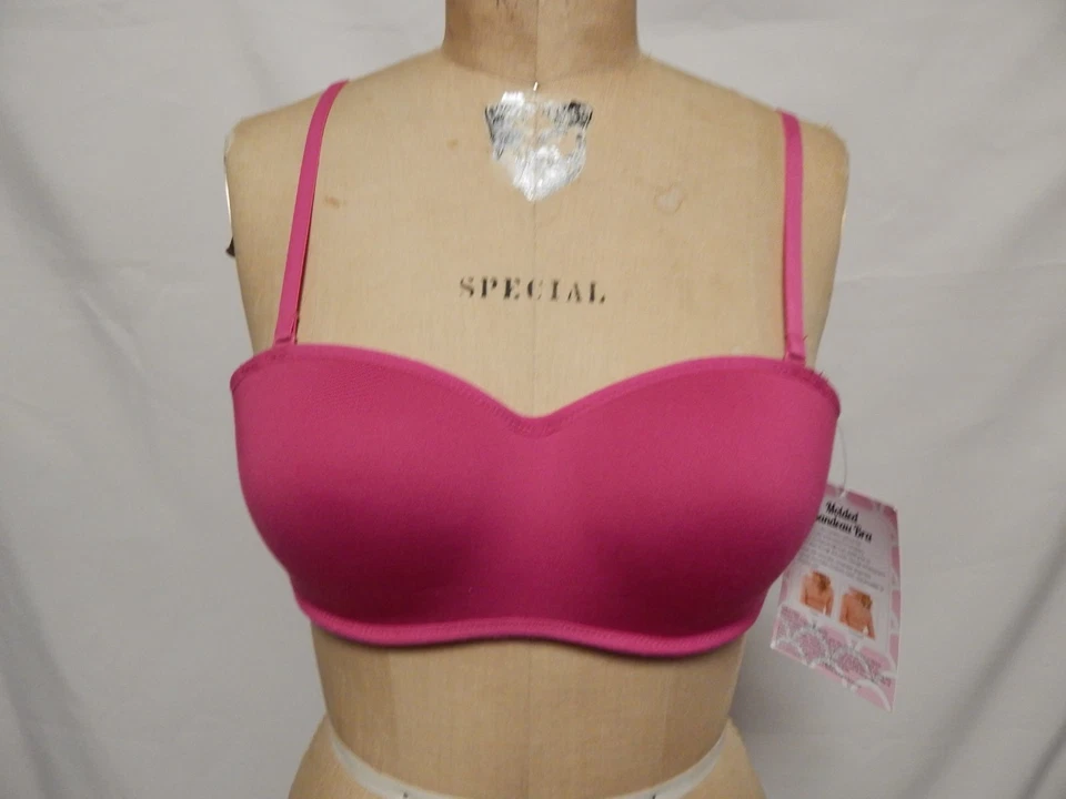 Sujetador bandeau moldeado Fashion Forms MC691 XL rosa nuevo con etiquetas Foto 1 de 2